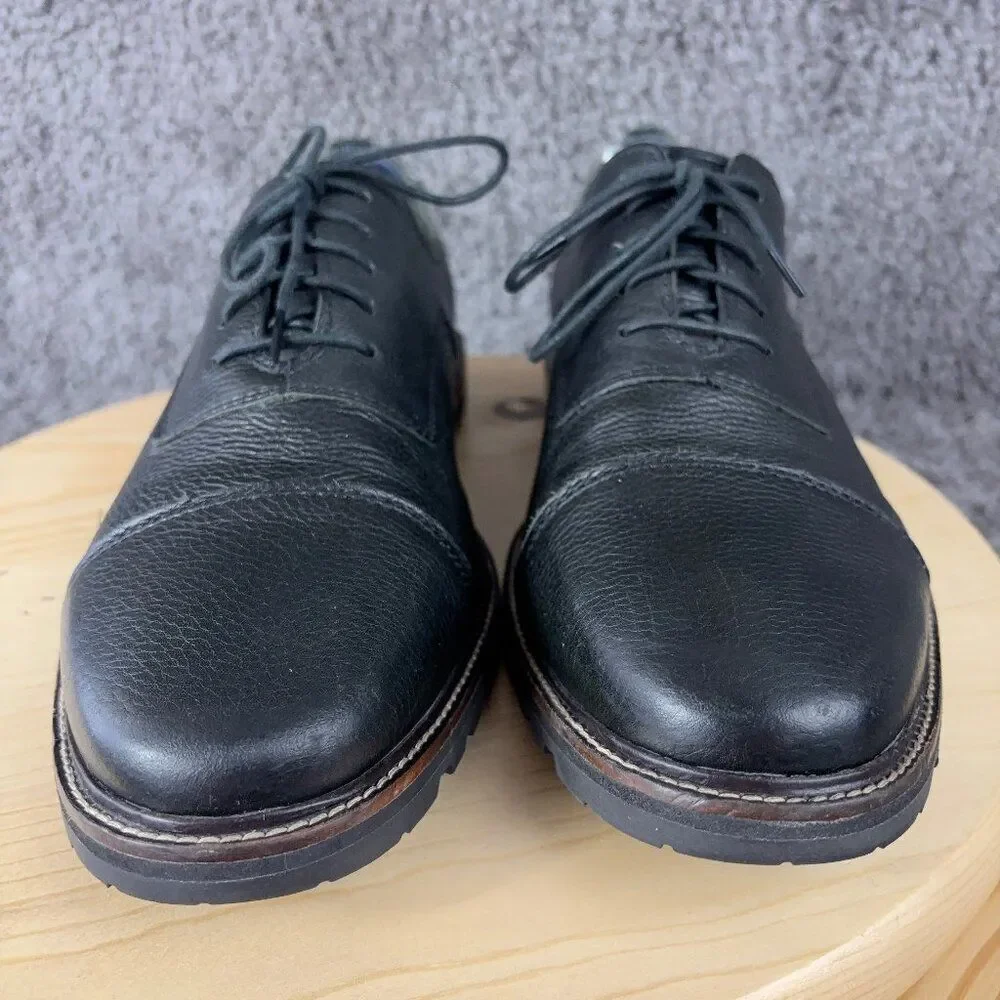 Cole Haan Grand 360 Richardson Cap Toe Oxford Mens 11.5 Leather Black Suede Shoe